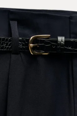 Clearance PANTALÓN PINZAS CINTURÓN Mujer Pantalones