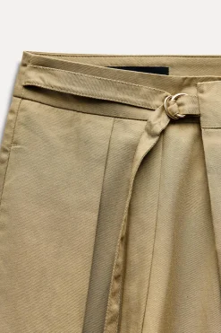 Clearance PANTALÓN PINZAS HEBILLA Mujer Pantalones