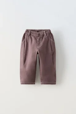 Niños ZARA 1½ - 6 Años·Pantalones|1½ - 6 Años·Pantalones / Leggings<PANTALÓN PINZAS PESPUNTES