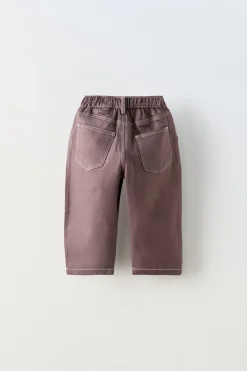 Niños ZARA 1½ - 6 Años·Pantalones|1½ - 6 Años·Pantalones / Leggings<PANTALÓN PINZAS PESPUNTES