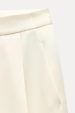 Fashion PANTALÓN PINZAS SATINADO Mujer Pantalones