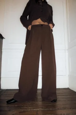 Online PANTALÓN PLIEGUES Mujer Pantalones