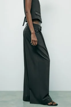 Clearance PANTALÓN PLIEGUES Mujer Pantalones