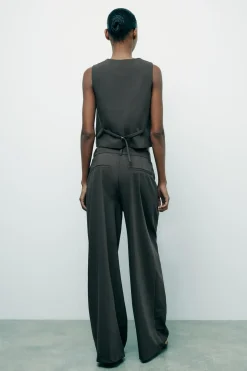 Clearance PANTALÓN PLIEGUES Mujer Pantalones