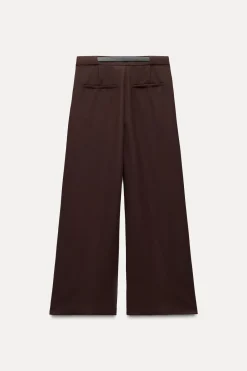 Sale PANTALÓN PLIEGUES CINTURÓN Mujer Pantalones