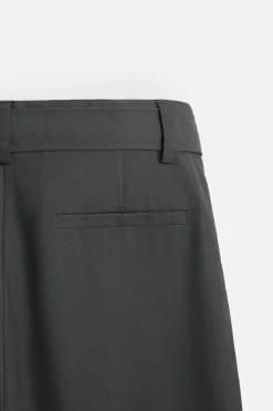 Hot PANTALÓN PLIEGUES CINTURÓN Hombre Pantalones