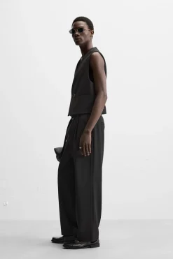 Online PANTALÓN PLIEGUES CINTURÓN Hombre Pantalones