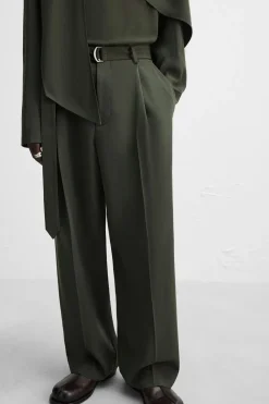 Hot PANTALÓN PLIEGUES CINTURÓN X NANUSHKA Hombre Pantalones