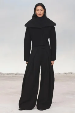 Outlet PANTALÓN PLIEGUES LANA 100% LIMITED EDITION Mujer Pantalones