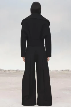 Outlet PANTALÓN PLIEGUES LANA 100% LIMITED EDITION Mujer Pantalones