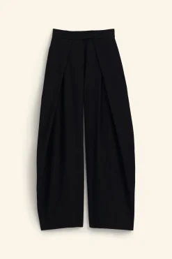 Outlet PANTALÓN PLIEGUES LANA 100% LIMITED EDITION Mujer Pantalones