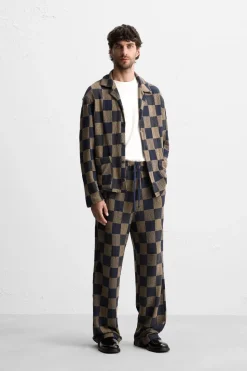 Online PANTALÓN PUNTO CUADROS Hombre Pantalones