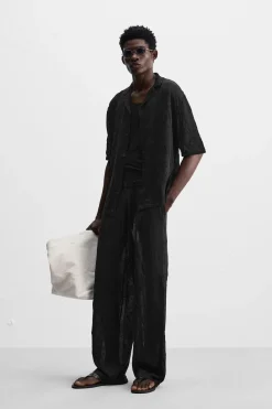 Best PANTALÓN PUNTO EFECTO ARRUGADO Hombre Jerséis / Chaquetas|Pantalones