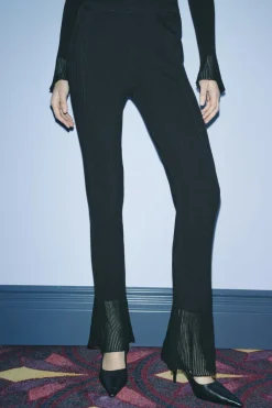 Clearance PANTALÓN PUNTO RIB Mujer Pantalones|Lenceria