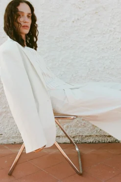 Hot PANTALÓN RAYA DIPLOMÁTICA PLIEGUES Mujer Pantalones