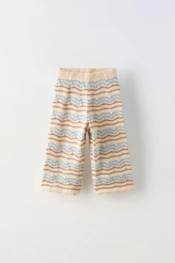 Niños ZARA 1½ - 6 Años·Punto|1½ - 6 Años·Pantalones<PANTALÓN RAYAS BRILLO