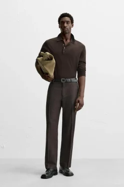 Hot PANTALÓN RAYAS CON LANA Hombre Pantalones