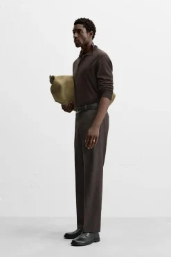 Hot PANTALÓN RAYAS CON LANA Hombre Pantalones