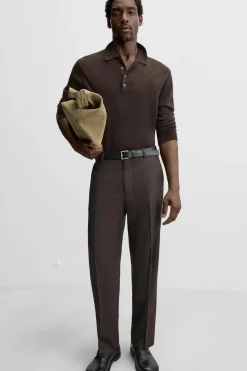 Hot PANTALÓN RAYAS CON LANA Hombre Pantalones