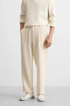 Online PANTALÓN RAYAS PLIEGUES Hombre Pantalones