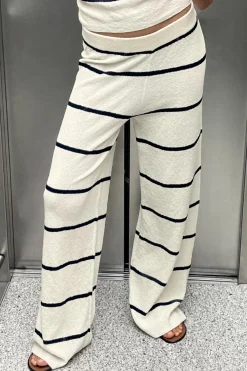 Outlet PANTALÓN RAYAS PUNTO CORTADO Mujer Pantalones