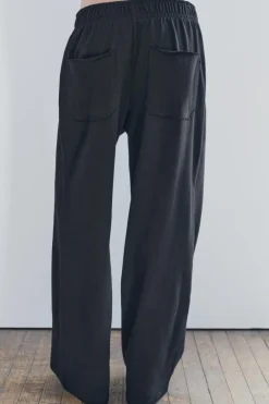 Fashion PANTALÓN RECTO ALGODÓN Mujer Pantalones|Sudaderas / Joggers