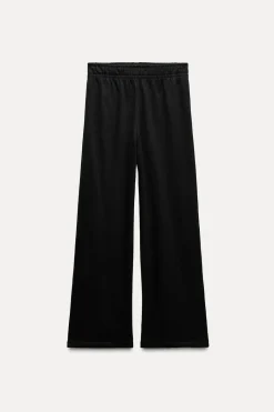 Fashion PANTALÓN RECTO ALGODÓN Mujer Pantalones|Sudaderas / Joggers