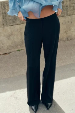 Outlet PANTALÓN RECTO BANDA LATERAL COMBINADA Mujer Pantalones