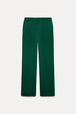 Sale PANTALÓN RECTO CREPE Mujer Pantalones