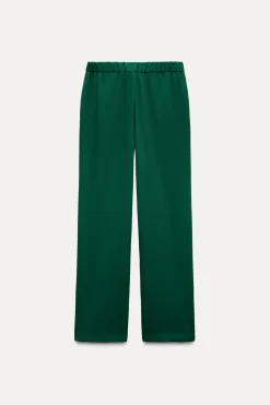 Sale PANTALÓN RECTO CREPE Mujer Pantalones