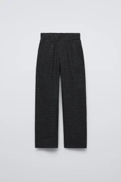 Niños ZARA 6 - 14 Años·Pantalones<PANTALÓN RECTO CUADROS