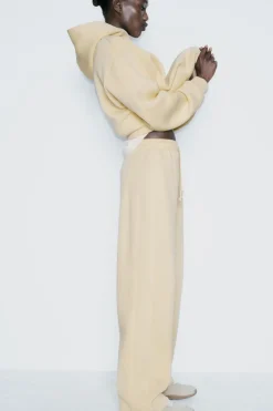 Hot PANTALÓN RECTO FELPA Mujer Pantalones|Sudaderas / Joggers