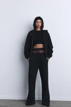 Outlet PANTALÓN RECTO FELPA Mujer Pantalones|Sudaderas / Joggers