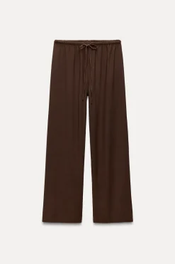 Hot PANTALÓN RECTO FLUIDO Mujer Pantalones