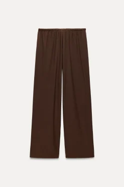 Hot PANTALÓN RECTO FLUIDO Mujer Pantalones