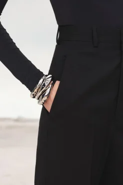 Outlet PANTALÓN RECTO LANA 100% LIMITED EDITION Mujer Pantalones