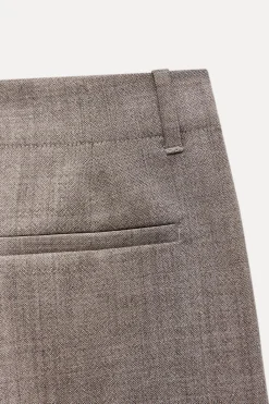 New PANTALÓN RECTO LANA 100% ZW COLLECTION Mujer Pantalones