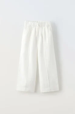 Niños ZARA 6 - 14 Años·Pantalones<PANTALÓN RECTO LINO