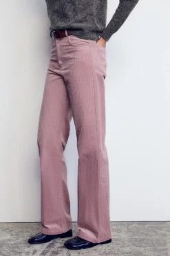 Outlet PANTALÓN RECTO PANA Mujer Pantalones