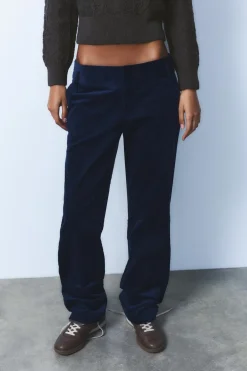 Outlet PANTALÓN RECTO PANA Mujer Pantalones