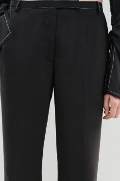 Clearance PANTALÓN RECTO PESPUNTES ZW COLLECTION Mujer Pantalones