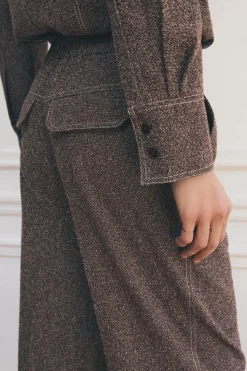 Best PANTALÓN RECTO PESPUNTES ZW COLLECTION Mujer Pantalones