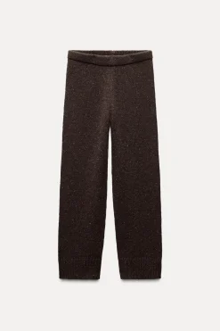 New PANTALÓN RECTO PUNTO Mujer Pantalones|Cárdigan / Jerséis