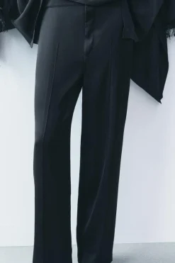 Outlet PANTALÓN RECTO SATINADO ZW COLLECTION Mujer Pantalones