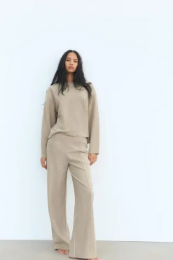 Clearance PANTALÓN RECTO SOFT Mujer Pantalones|Sudaderas / Joggers