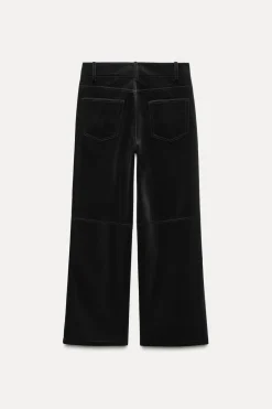 Online PANTALÓN RECTO TERCIOPELO ZW COLLECTION Mujer Pantalones