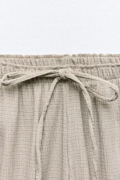 Clearance PANTALÓN RECTO TEXTURA Mujer Pantalones