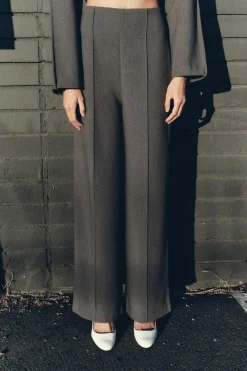 Fashion PANTALÓN RECTO TIRO ALTO Mujer Pantalones