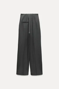 Fashion PANTALÓN RECTO TIRO ALTO Mujer Pantalones