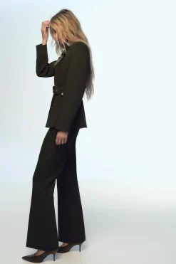 Online PANTALÓN RECTO TIRO ALTO Mujer Pantalones